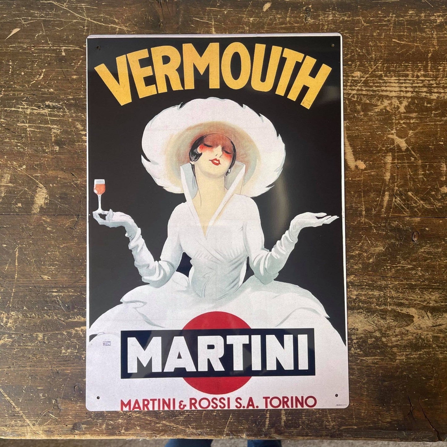 Vermouth Martini Drink | Metal Advertising Wall Sign