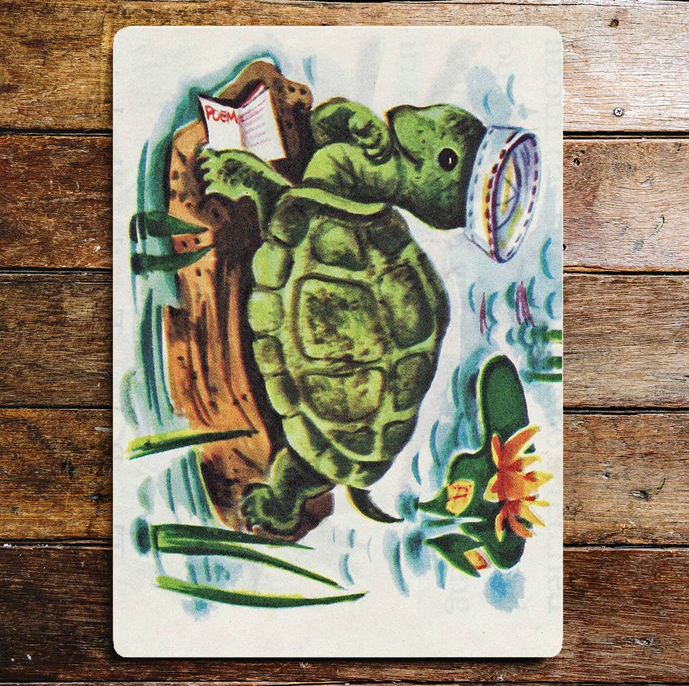Turtle Tortoise Cute Animal | Metal Wall Sign