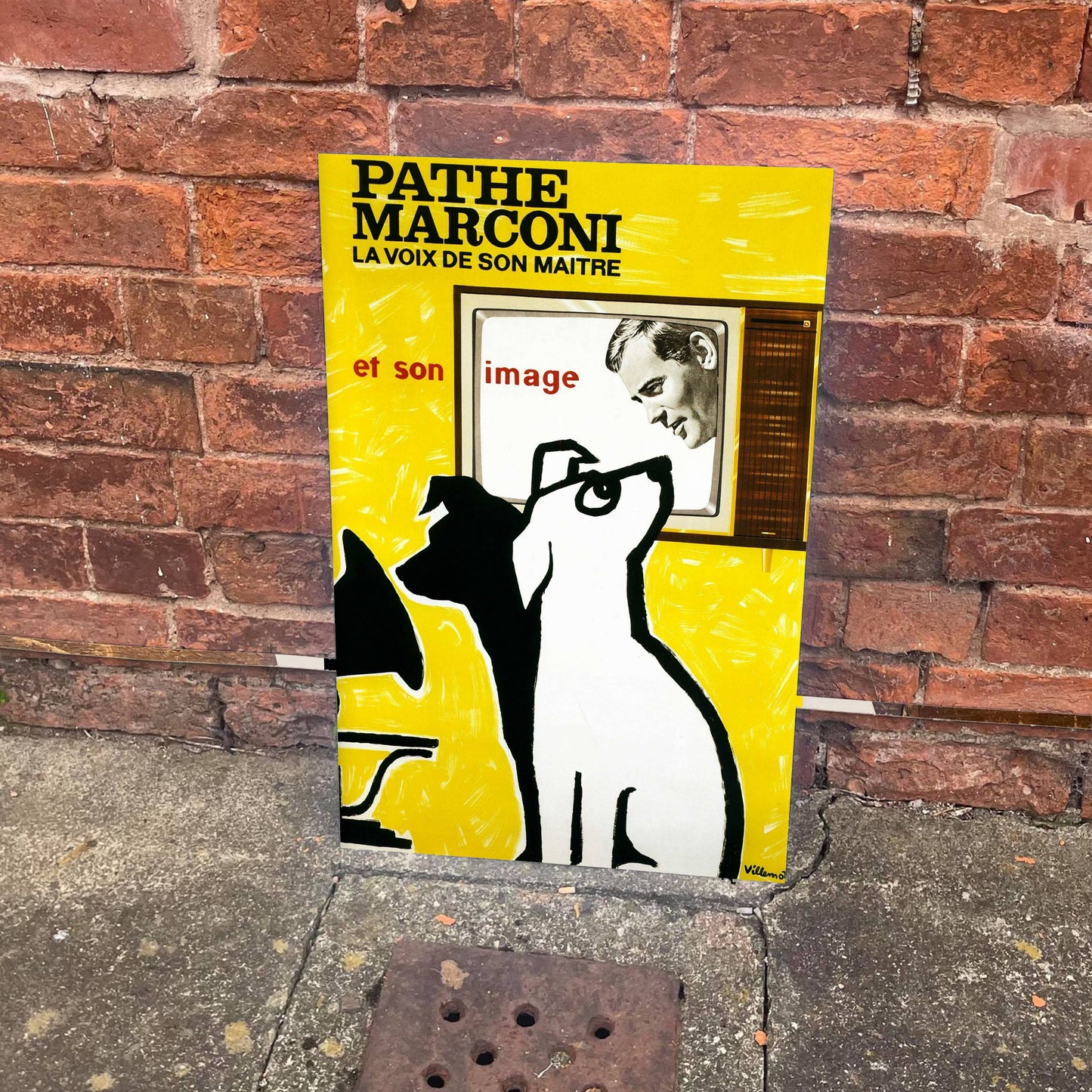 Pathe Marconi Metal Movie Wall Sign