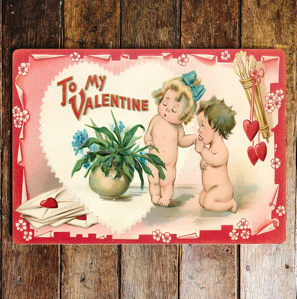 Valentine kiss hand | Metal Sign Plaque
