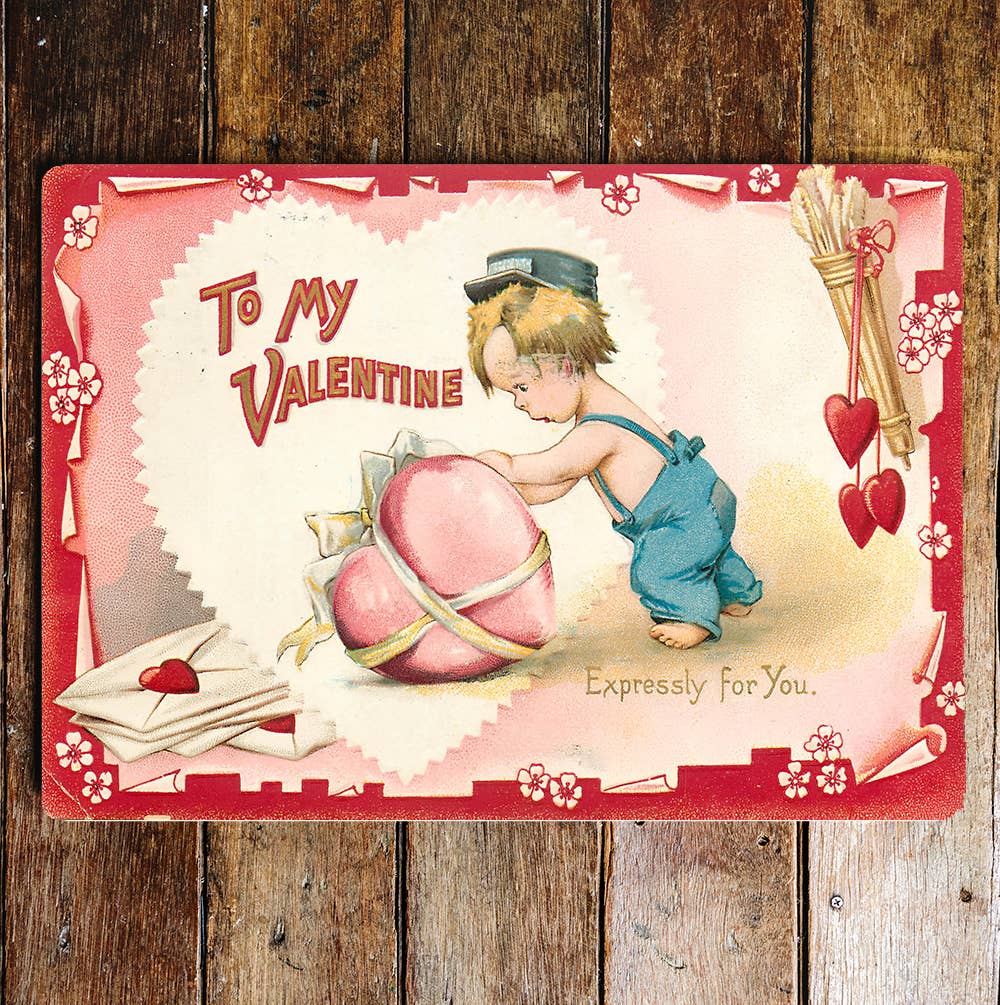 Valentine heart vintage style | Metal Sign Plaque