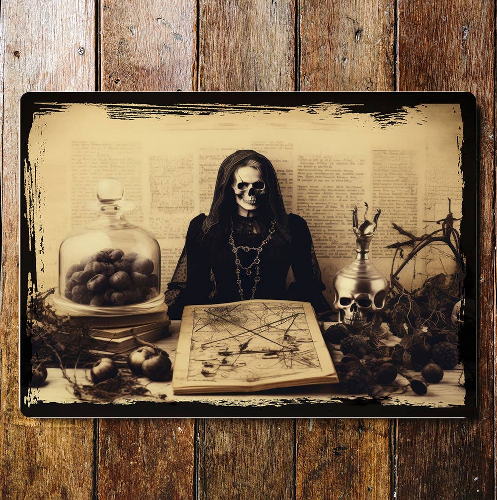 Doctor Death Grim Reaper Folklore Art | Metal Sign Plaque