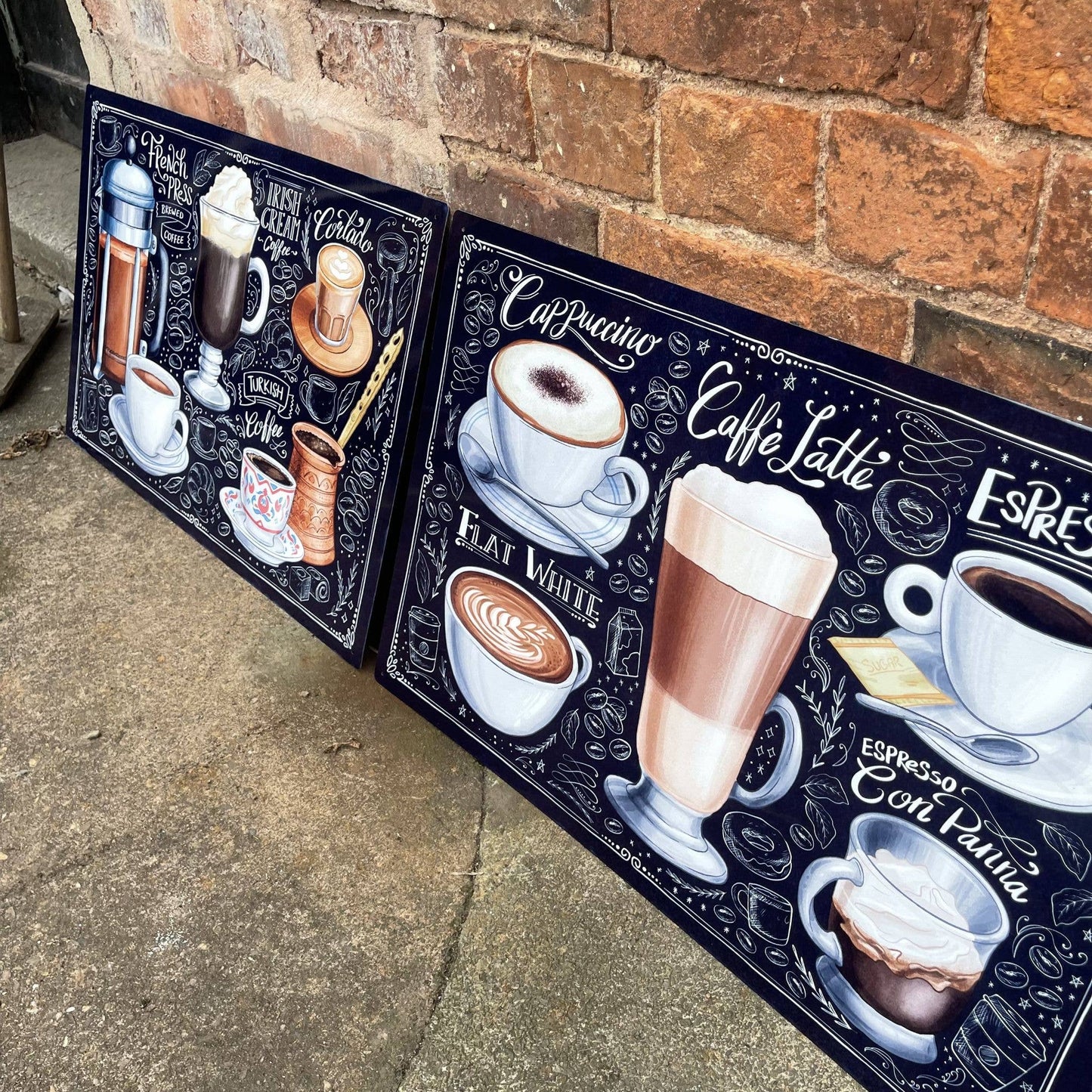 Fresh Roast Coffee Menu 2 | Metal Vintage Wall Sign
