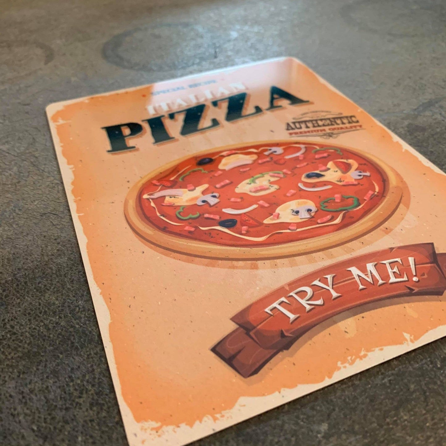 Italian Pizza Take Away Food | Metal Retro Wall Sign