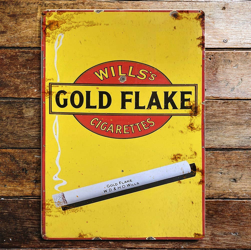Wills's Gold Flake | Metal Wall Sign Plaque
