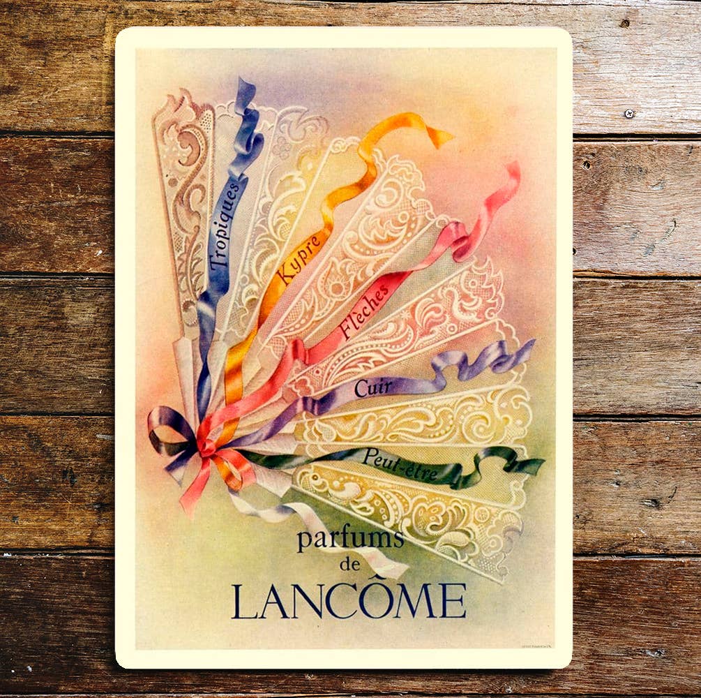 Parfums De Lancome Metal Advertising Wall Sign