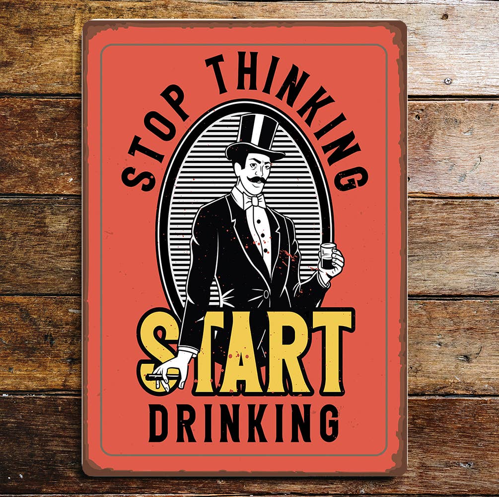 Collage drinking games' lifestyle | Metal Sign Plaque