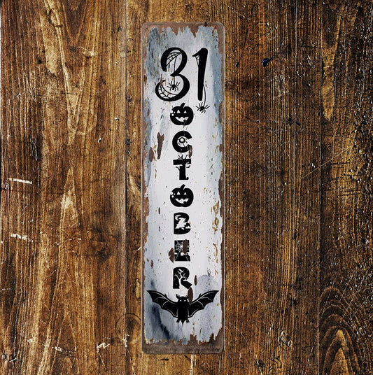 31st October Halloween Metal Sign Plaque