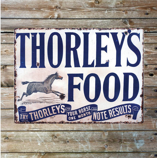 Horse feed vintage wall art | Metal Sign Plaque