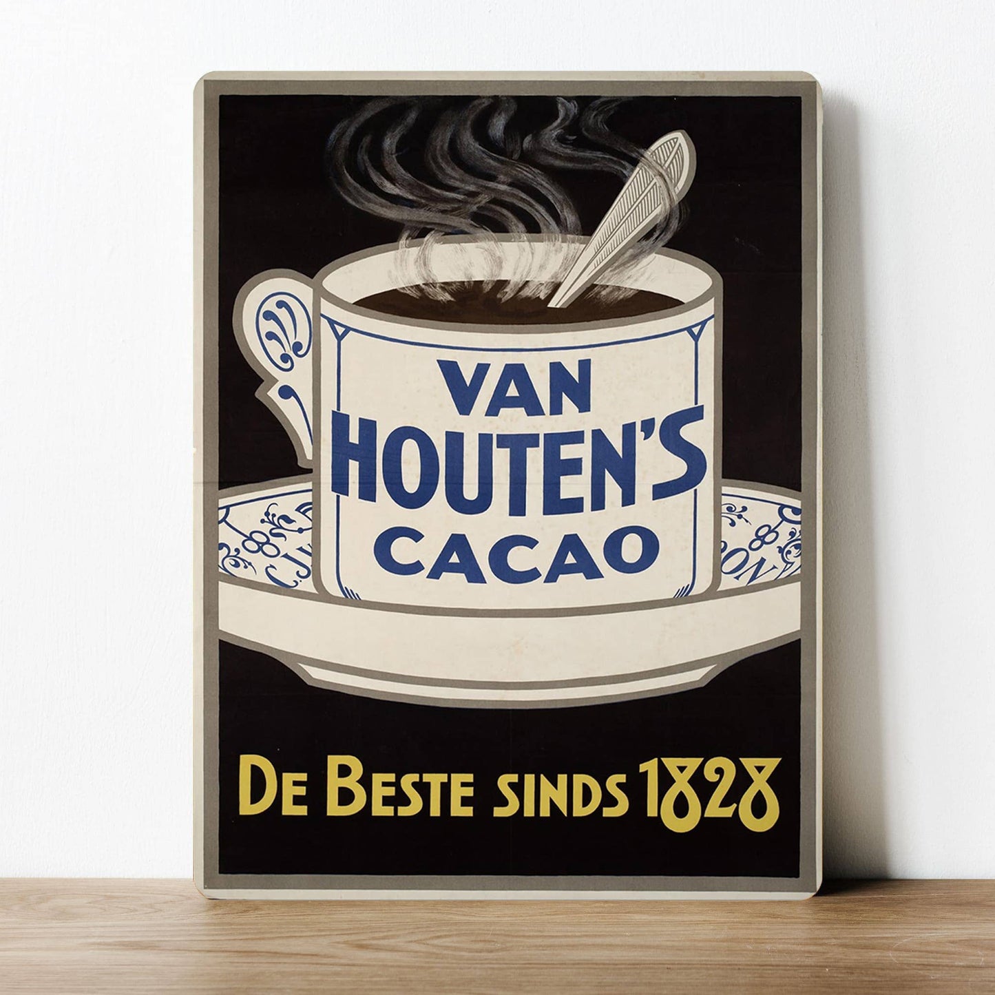 Van Houtens Cacao Hot Chocolate | Metal Sign Plaque