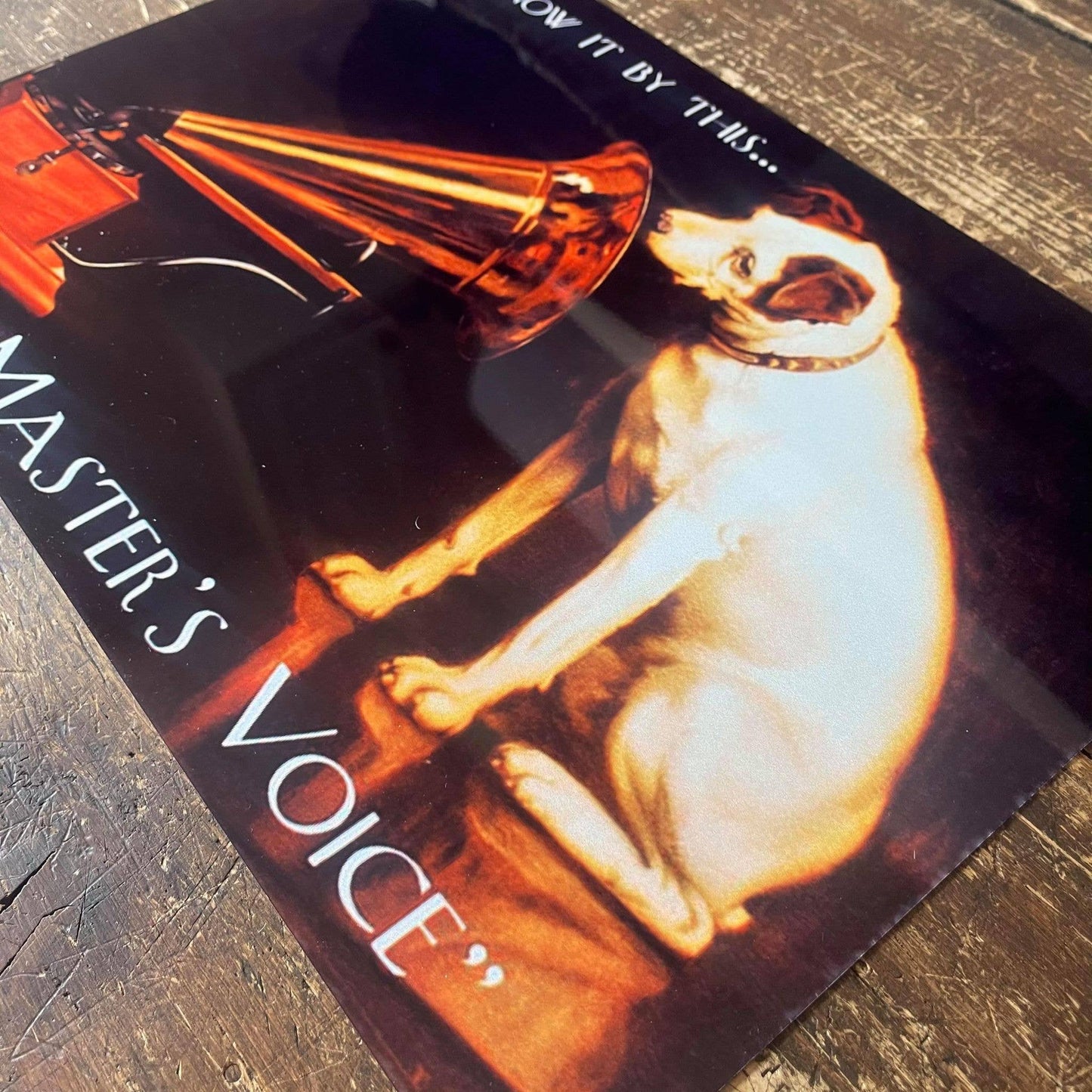You Know It By This His Masters Voice | Metal Sign Vintage