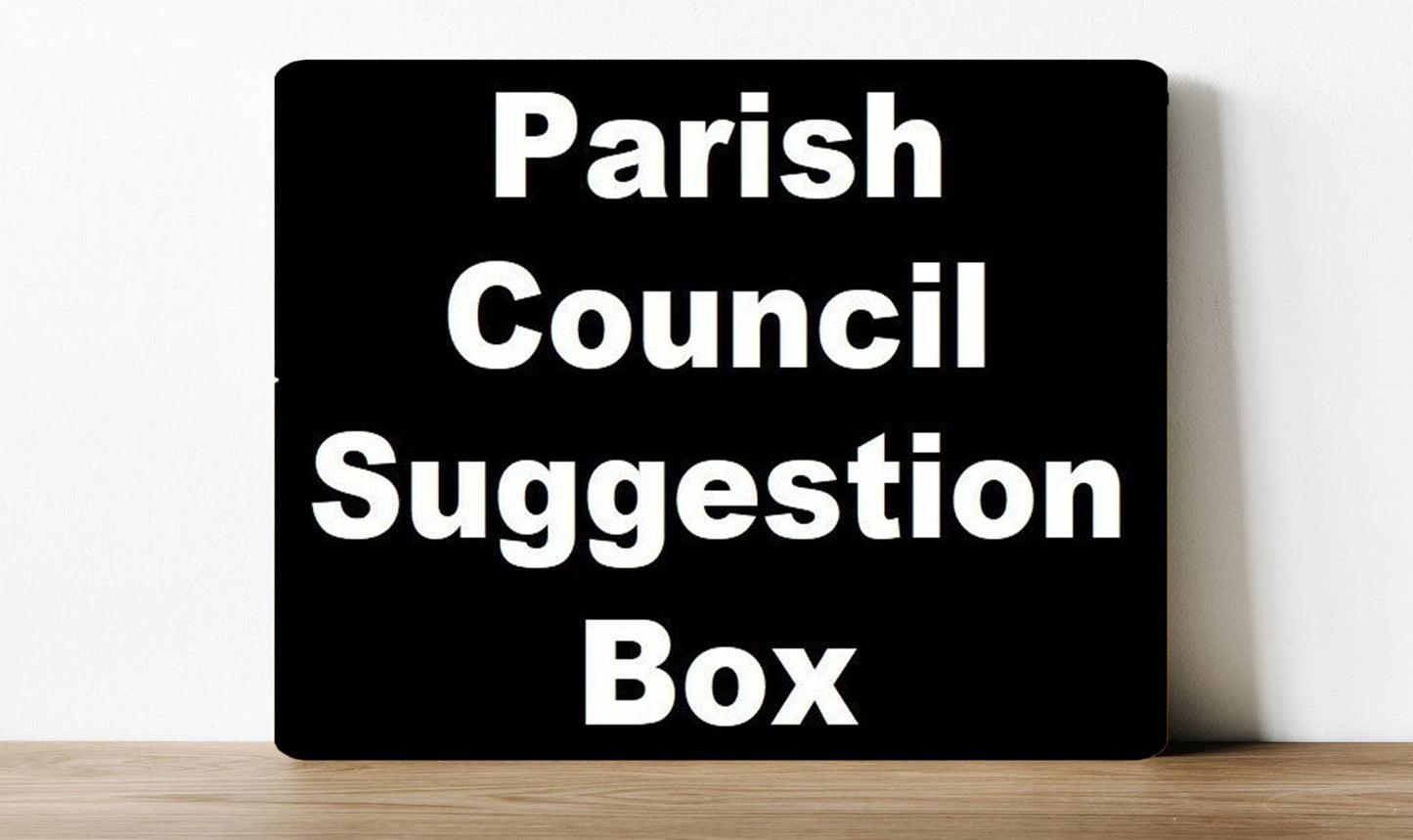 Parish Council Suggestion Box Village Hall Metal Sign Plaque