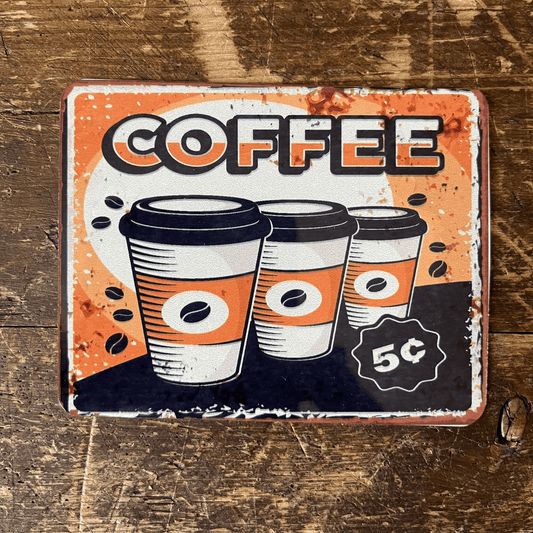 Coffee cup | Metal Vintage Wall Sign