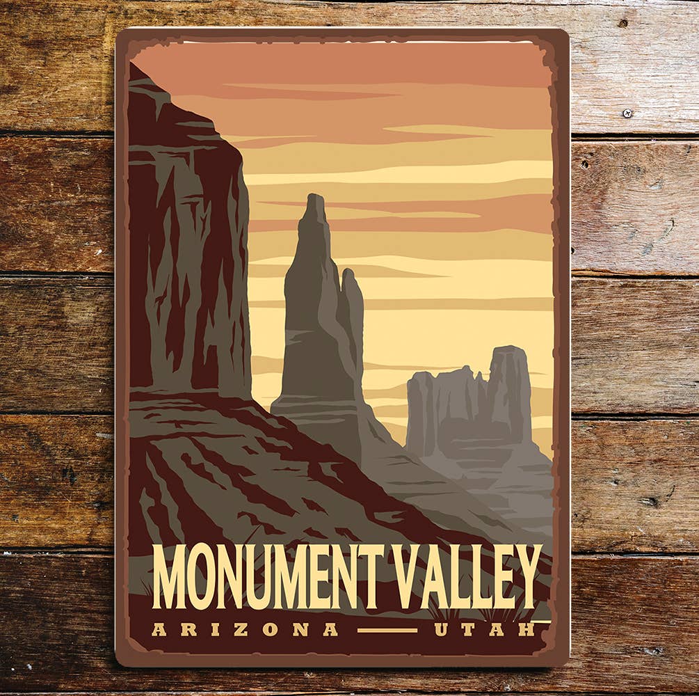 Monument Valley nature art | Metal Sign Plaque