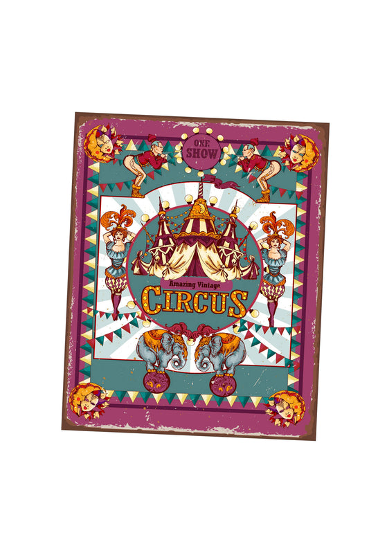 Vintage Circus | Metal Sign Plaque