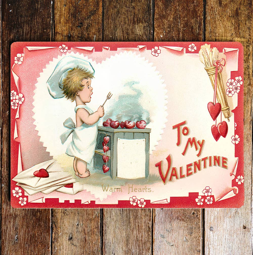 Valentine warm hearts   | Metal Sign Plaque
