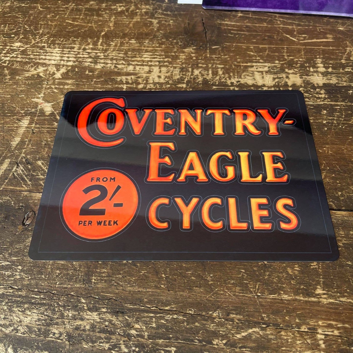 Coventry Eagle Cycles Bike Sign | Metal Wall Sign