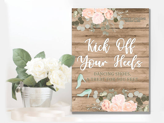 Wedding Dancing shoes Flip Flops | Metal Wall Sign