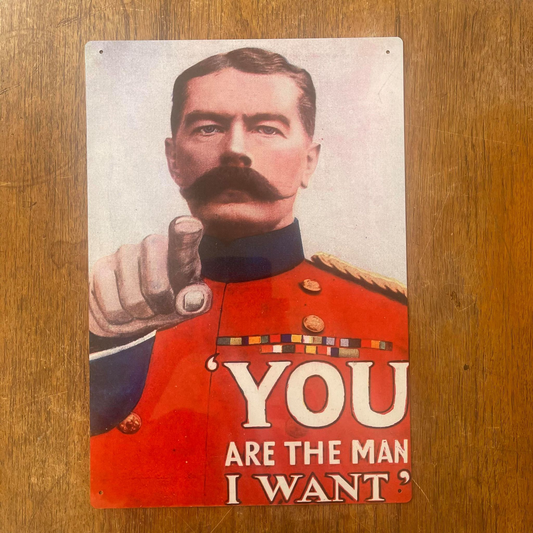You Are The Man I want | Propaganda | Metal Wall Sign