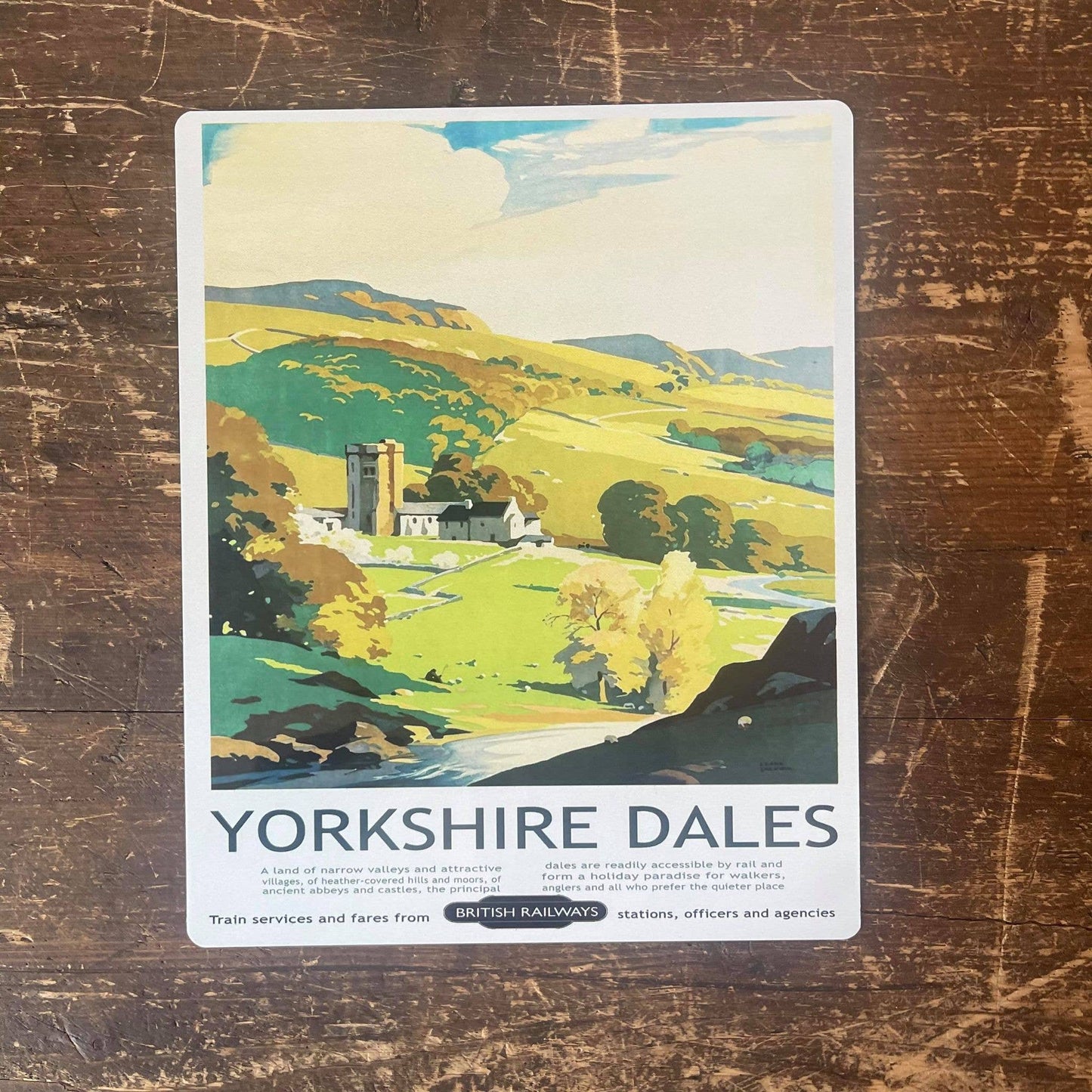Yorkshire Dales | British Railways | Metal Sign