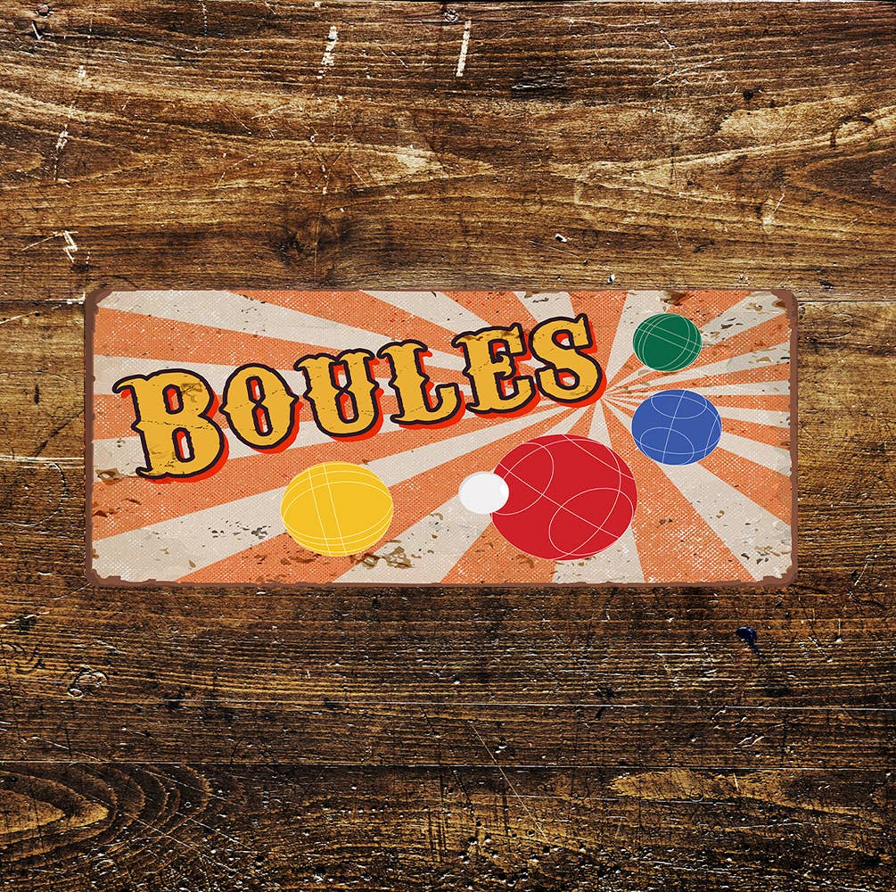 BOULES Notice Game's Room art | Metal Sign