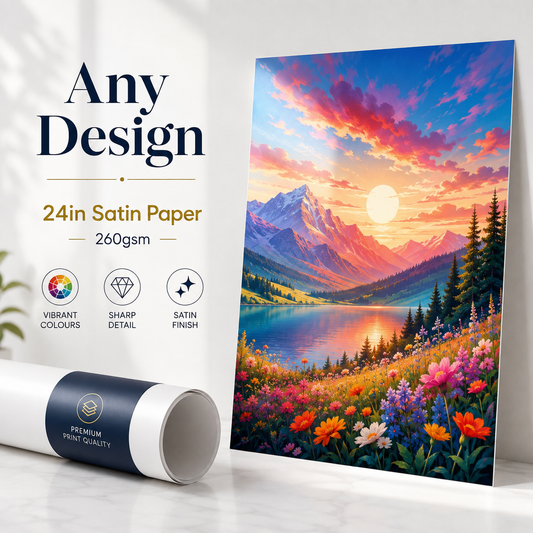Paper Poster - Personalised Any Design , Any Image, Any Text Paper
