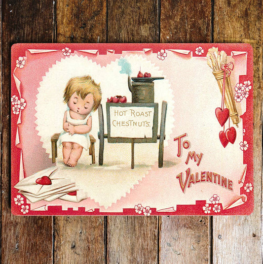 Valentine chestnut vintage style   | Metal Sign Plaque