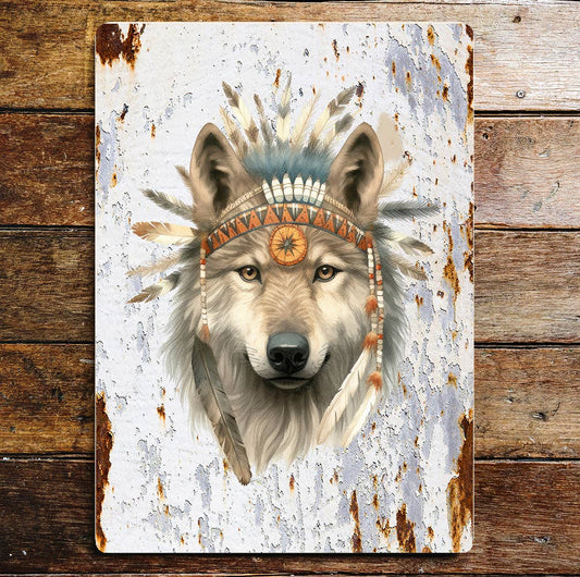 Wolf Wildlife Nature Lifestyle | Metal Sign Plaque