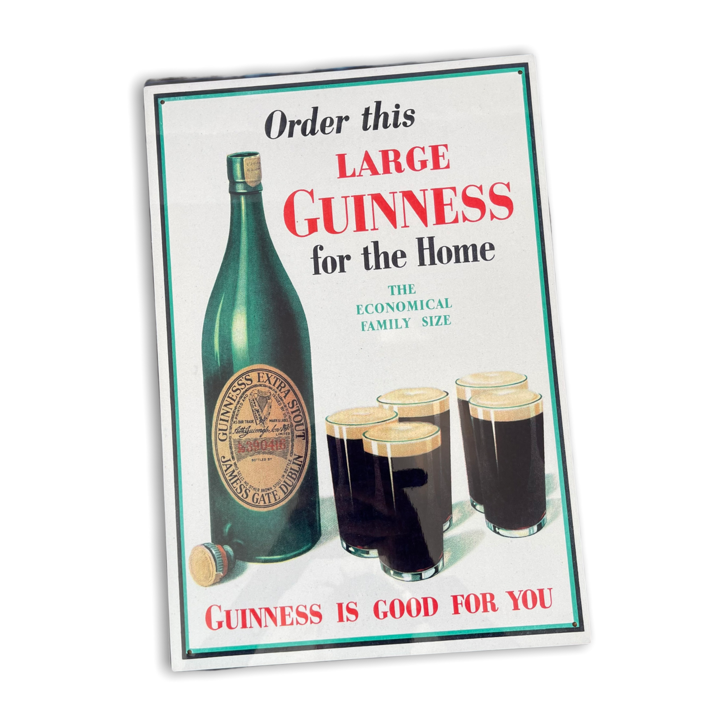 Large Guinness For Home | Metal Wall Sign
