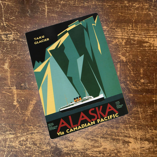 Alaska Via Canadian Pacific Travel | Metal Sign