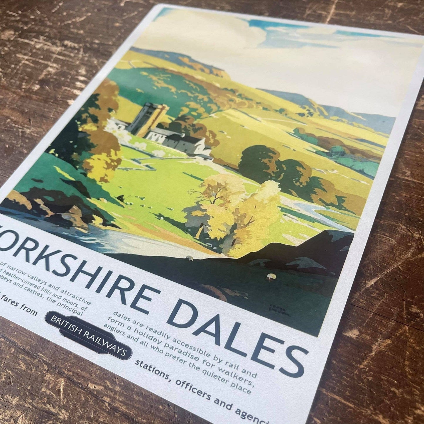 Yorkshire Dales | British Railways | Metal Sign