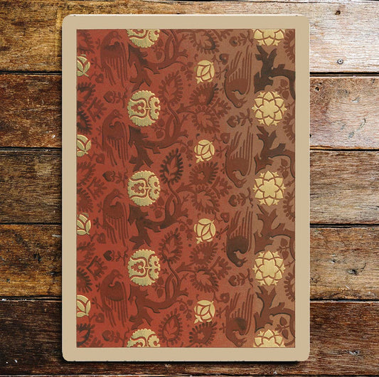 Vintage Art Nouveau Pattern | Metal Sign Plaque