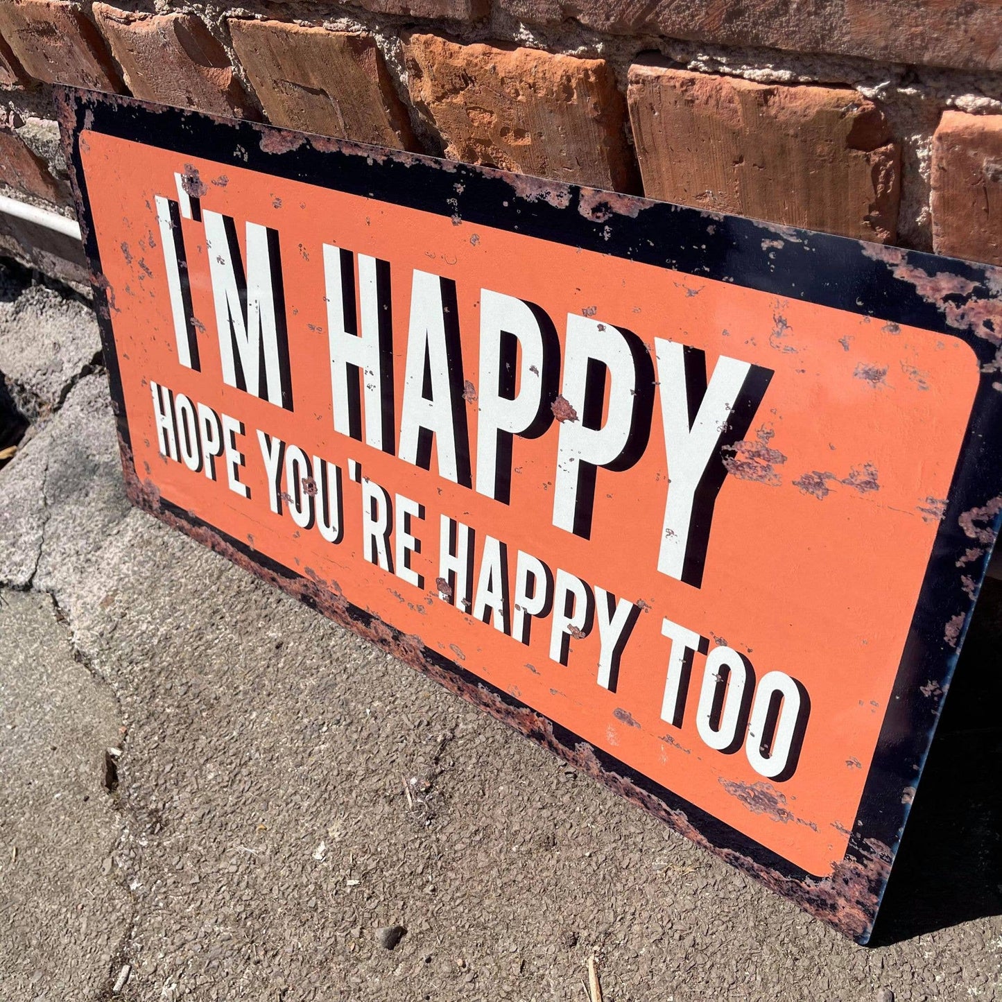 David Bowie - Ashes To Ashes - I'm Happy - | Metal Wall Sign