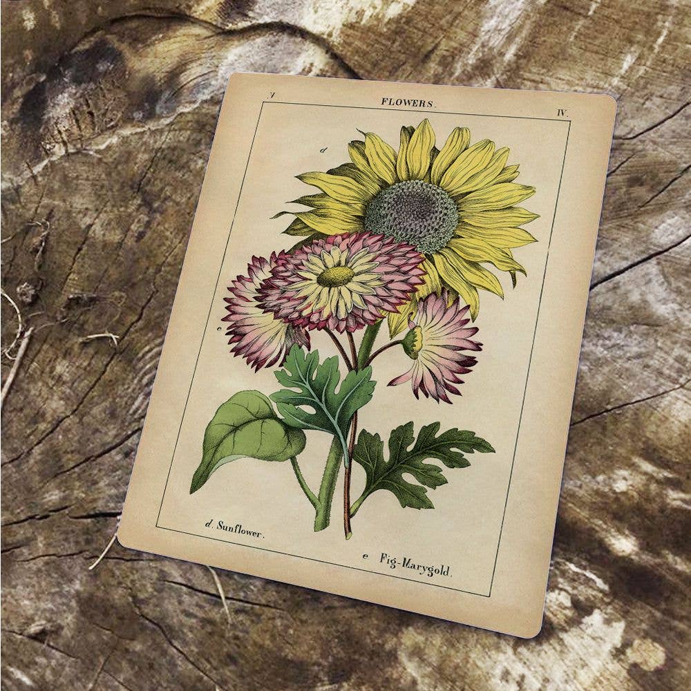 Sunflowers Flowers Metal Floral Wall Sign