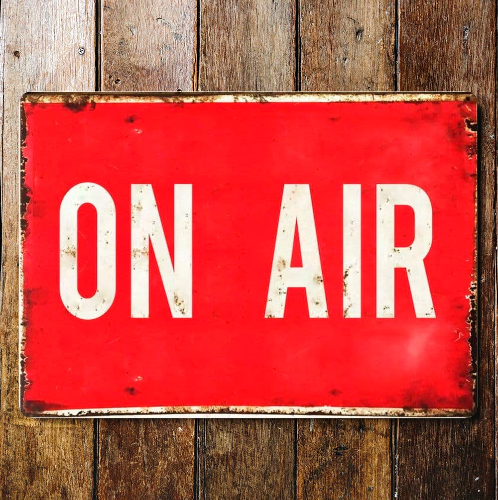 On Air , Music Radio | Metal Travel Wall Sign