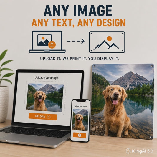 Any Image Any Text, Any Design Rectangle | Metal Wall Sign